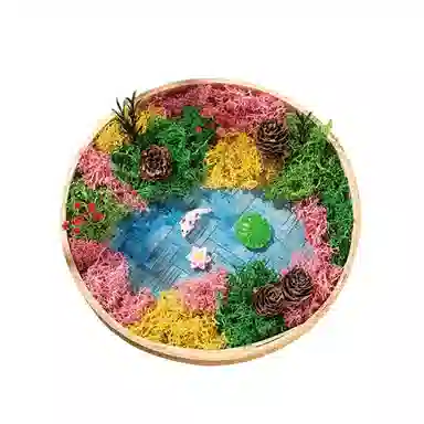 歌绒 苔藓画微景观品 手工制作