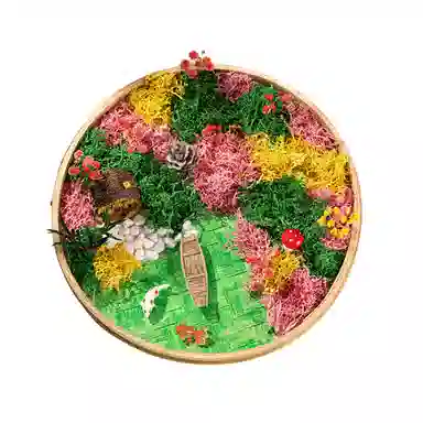 歌绒 苔藓画微景观品 手工制作