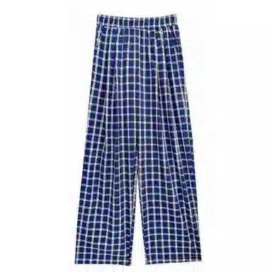 卡路莉 格子裤女高个子夏季休闲裤 女款