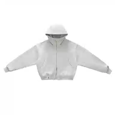 【dme】 日式简约复古休闲宽松重磅港风运动日常户外拉链连帽潮牌口袋百搭纯色长袖上衣秋季情侣外套卫衣 男女同款