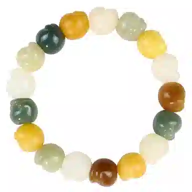 钵提 小清新雕刻猫咪文玩绕指柔饰品可爱炭烧多宝猫爪#好运 菩提根 手串 男女同款情侣款