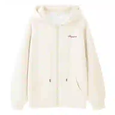 棉致 字母简约纯色牛奶丝复合抗皱无性别主义宽松落肩休闲卫衣 男女同款