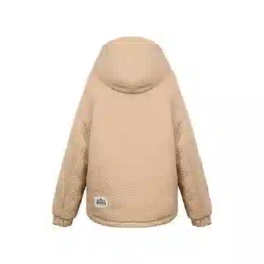 鸭鸭 冬季时尚百搭纯色保暖舒适休闲连帽羽绒服 男女同款