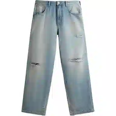 ZARA Loose Fit Distressed Jeans