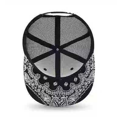 艾佳微 腰果帽檐纯色透气网孔光板 棉 棒球帽 男女同款情侣款