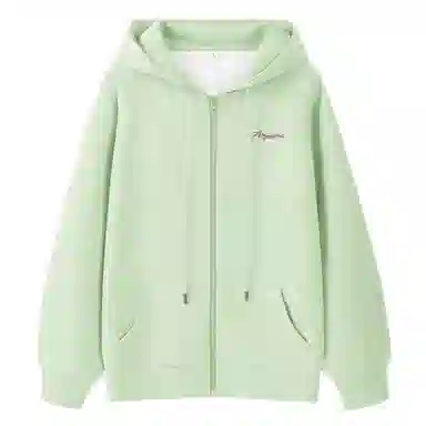 棉致 字母简约纯色牛奶丝复合抗皱无性别主义宽松落肩休闲卫衣 男女同款