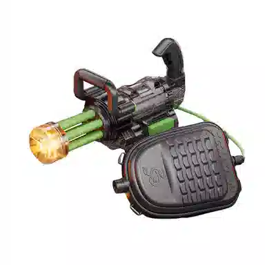 欧洛伊 喷火旋转加特林脉冲电动 大容量黑科技高压蓄力连发 水枪