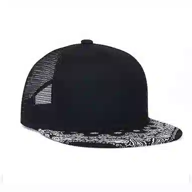 艾佳微 腰果帽檐纯色透气网孔光板 棉 棒球帽 男女同款情侣款