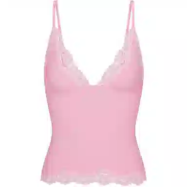 SKIMS Fits Everybody Lace Triangle Cami and Boy Short Set