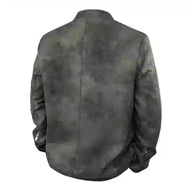 日系美式复古风通勤休闲百搭机车服皮衣 男女同款