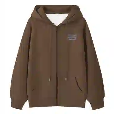 棉致 创意字母图案简约纯色牛奶丝复合抗皱无性别主义宽松落肩休闲卫衣 男女同款