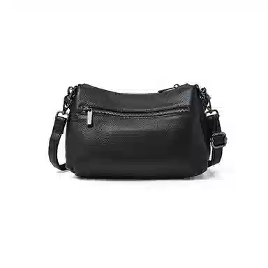 老人头 时尚百搭纯色通勤潮流百搭 牛皮革拼合成革 单肩包 常规 女款 多色