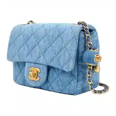 CHANEL 22C Denim Shoulder Bag