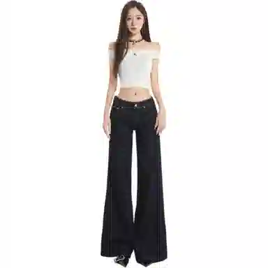 淑好百 低腰喇叭秋季牛仔裤 女款