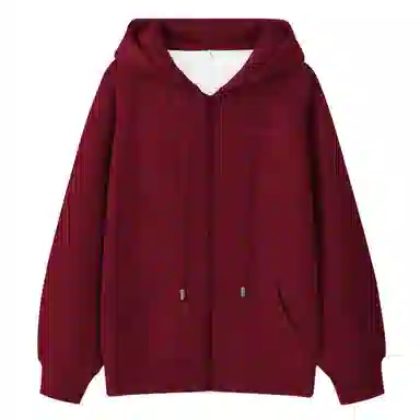 棉致 字母简约纯色牛奶丝复合抗皱无性别主义宽松落肩休闲卫衣 男女同款