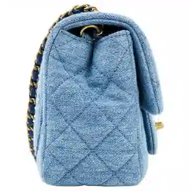 CHANEL 22C Denim Shoulder Bag