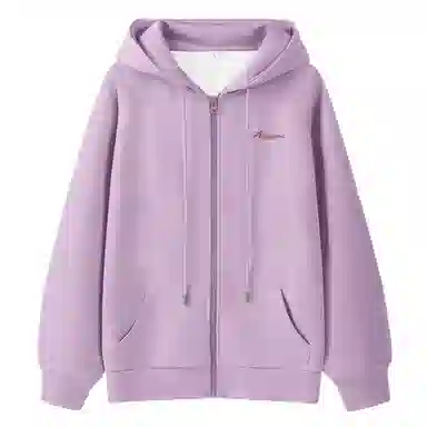 棉致 字母简约纯色牛奶丝复合抗皱无性别主义宽松落肩休闲卫衣 男女同款