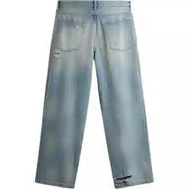 ZARA Loose Fit Distressed Jeans