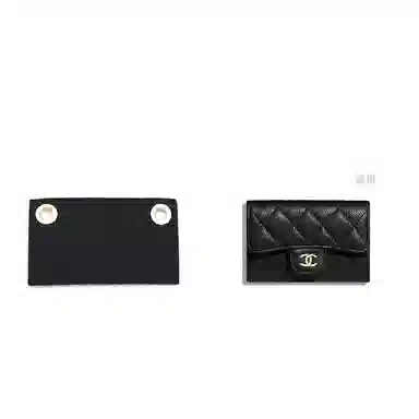 Chanel CF Card Holder Insert Black