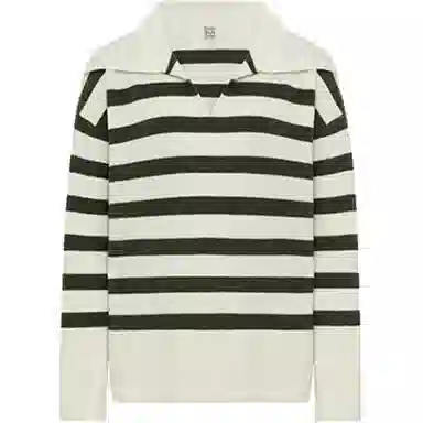 美洋 羊毛混纱条纹海军毛衣 女款