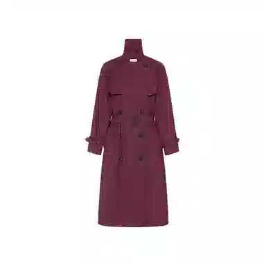 美洋 高支高密腰带风衣 女款