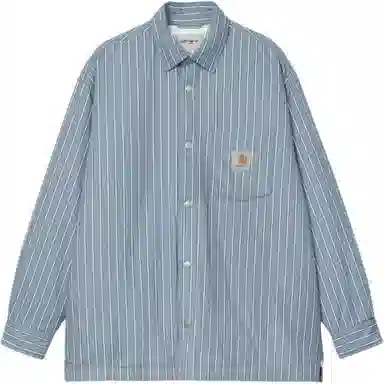 Carhartt WIP Classic Square Logo Stripe Shirt