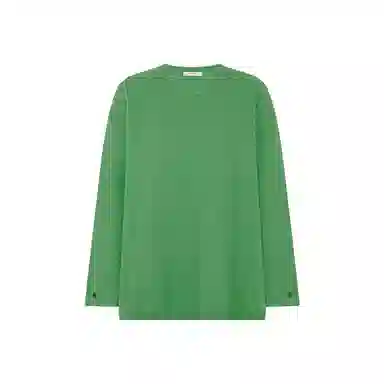 美洋 绵羊毛混纺圆领卷边毛衣 女款