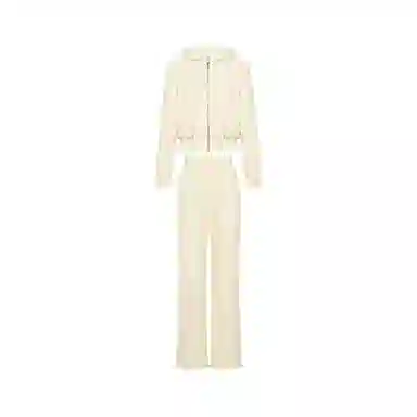 美洋 奶酪外套直筒裤休闲套装 女款