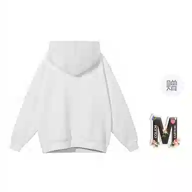 棉购 连帽加绒加厚百搭时尚个性韩版潮流休闲印花图案卫衣 女款