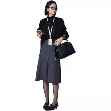 美洋 羊绒羊毛混纺圆领大衣 女款
