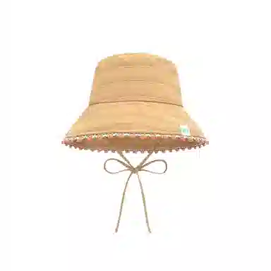 心水好物 甜美可爱花边蓝色春夏季遮阳防晒盆帽户外露营日常通勤百搭出片 棉 渔夫帽 女款