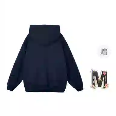 棉购 连帽加绒加厚百搭时尚个性韩版潮流休闲印花图案卫衣 女款