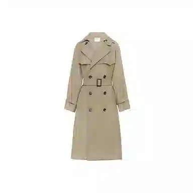 美洋 英伦双排扣中长款风衣 女款
