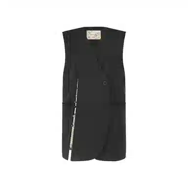 美洋 斜纹肌理宽松无袖马甲 女款