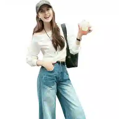 美洋 一字肩小露香肩气质优雅卫衣 女款