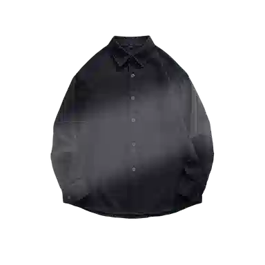 【dme】 美式复古纯棉文艺基础款纯色休闲简约宽松垂感百搭翻领长袖衬衫 男女同款