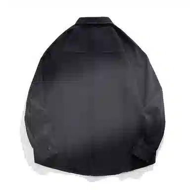 【dme】 美式复古纯棉文艺基础款纯色休闲简约宽松垂感百搭翻领长袖衬衫 男女同款