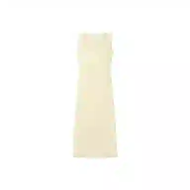 美洋 简奢平纹棉盖丝无袖连衣裙 女款