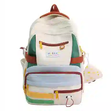 垣途者 书包女学生日系小清新撞色 尼龙 双肩包 常规 女款 多色