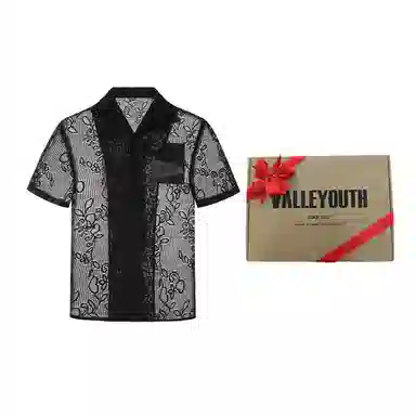 VALLEYOUTH Cuba Collar Vintage Hollow Plant Brooch Shirt