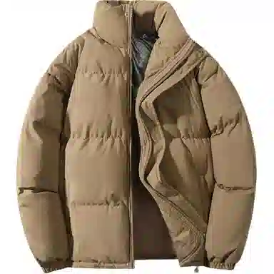 BUSINE 2025 Solid Color Winter Puffer Jacket