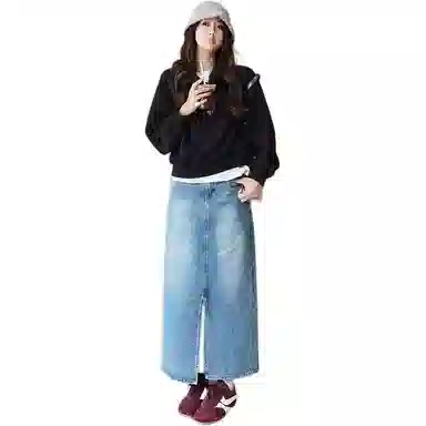 美洋 保暖半拉链空气层卫衣 女款