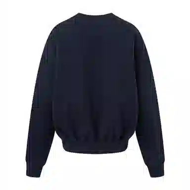 MARDI MERCREDI SS25 SWEATSHIRT TRIPLE FLOWER_NAVY WHITE