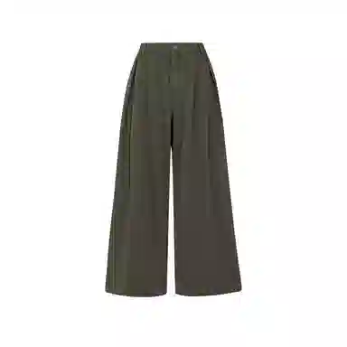 美洋 褶皱宽松阔腿牛仔裤 女款