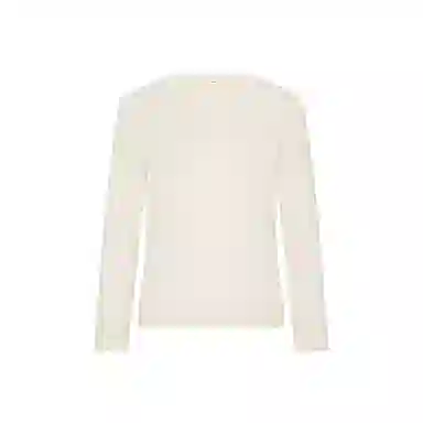 美洋 绵羊毛圆领无缝收花针织衫 女款