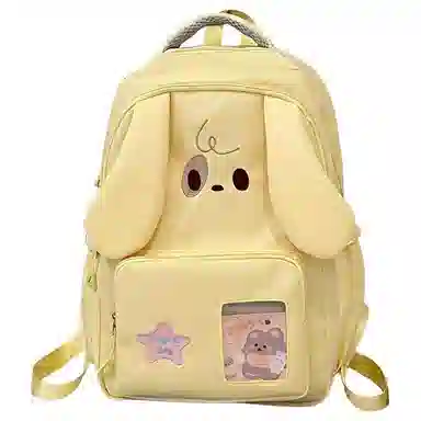 醇龙 韩版可爱甜美时尚出行背包 尼龙 双肩包 常规 男女同款情侣款 粉色/黑色/黄色/蓝色