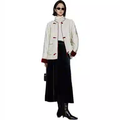 美洋 羊毛风堆堆领打底衫毛衣 女款