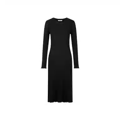 美洋 显瘦圆领针织长袖连衣裙 女款