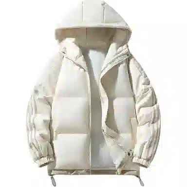 金盾 冬三条杠夹克面包服棉衣条纹运动加厚连帽棉服 男款