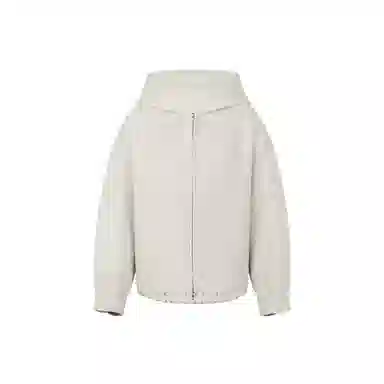 美洋 绵羊毛混纺连帽双面大衣 女款